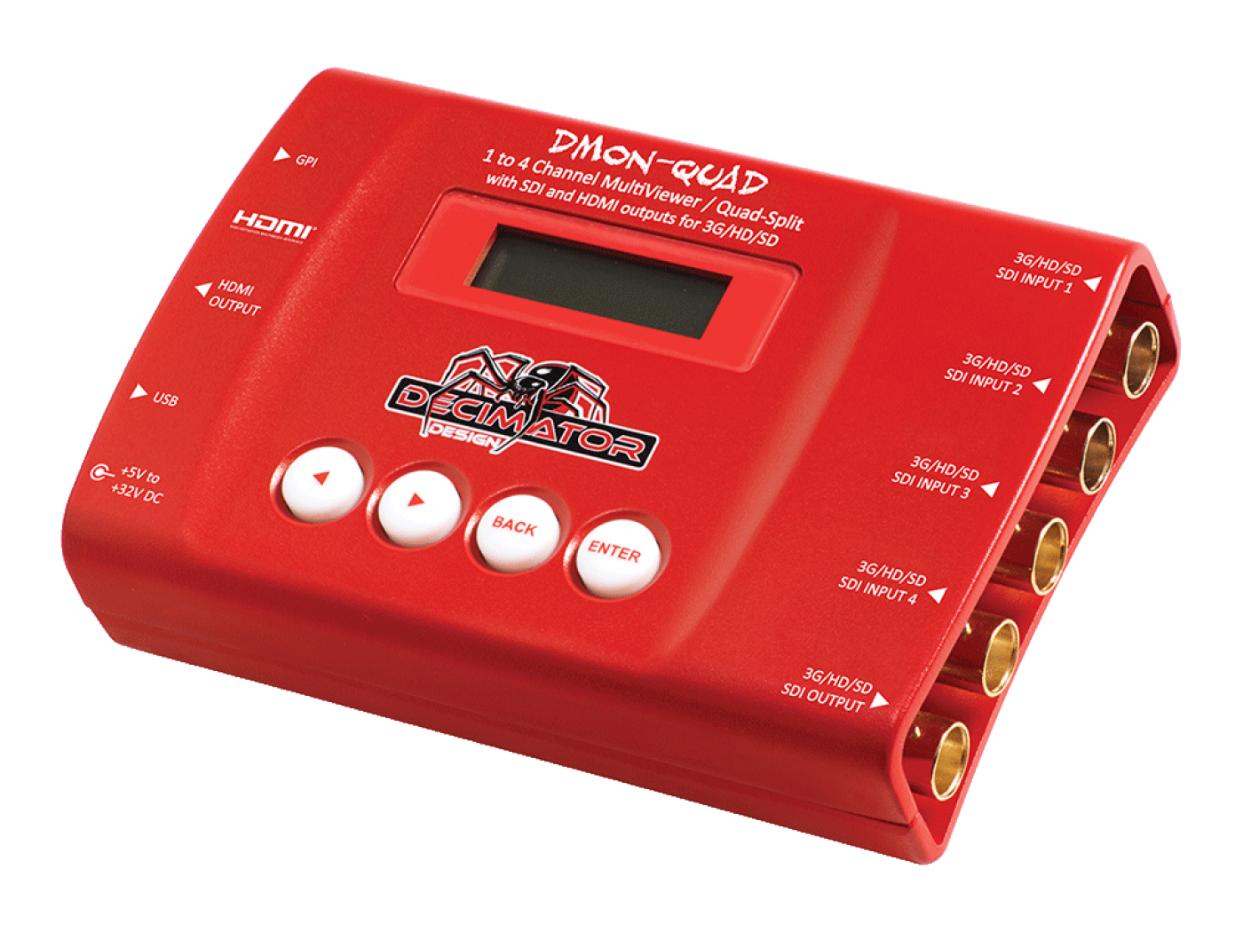 DMON-QUAD 3G/HD/SD SDI Multiviewer/Transmitter - Thumbnail 4